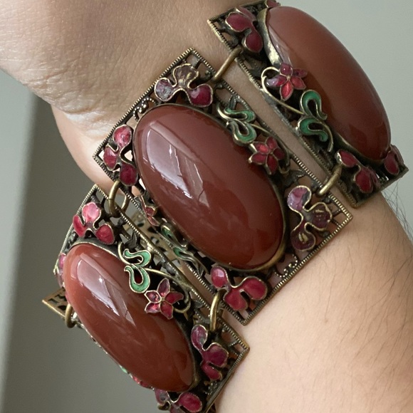 Fairycore Red and Golden Bracelet - Picture 1 of 5